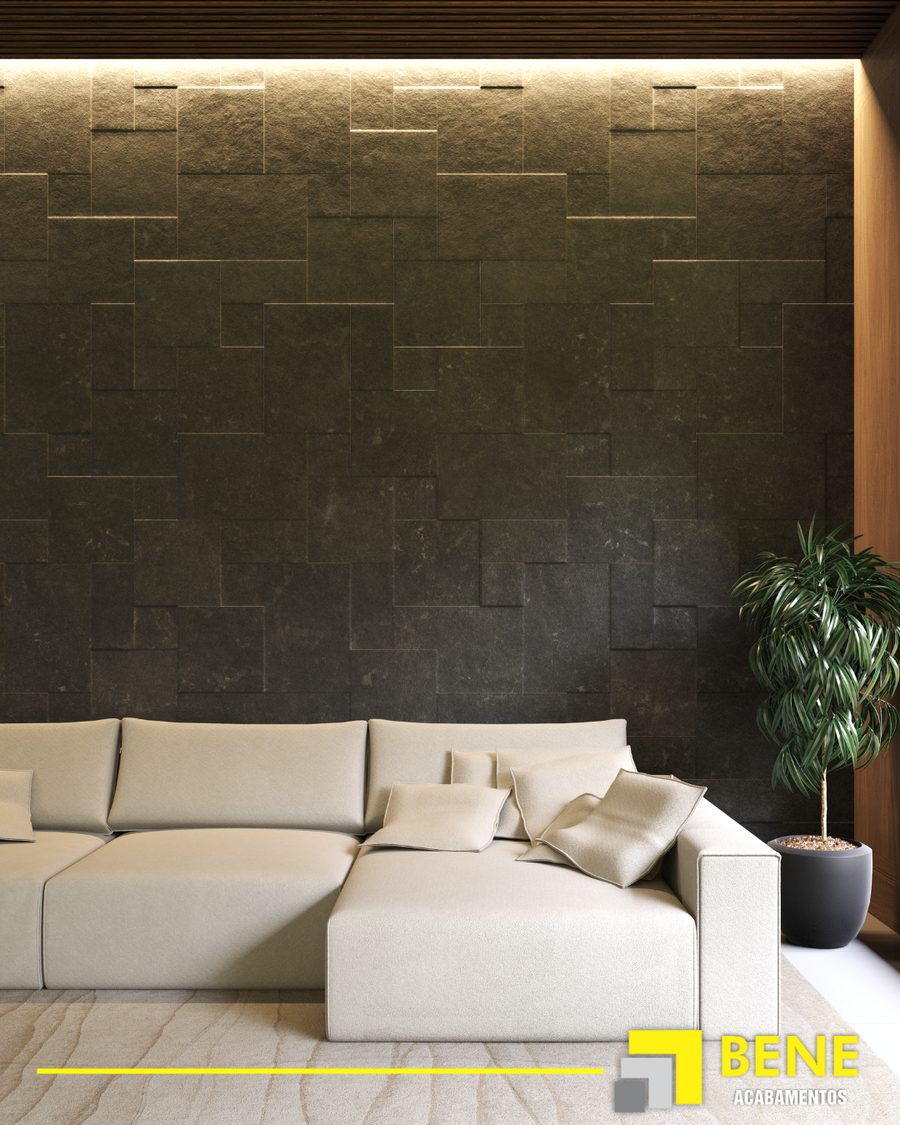 Black French Pattern — Pedras decorativas na Bene Acabamentos, Ijuí/RS